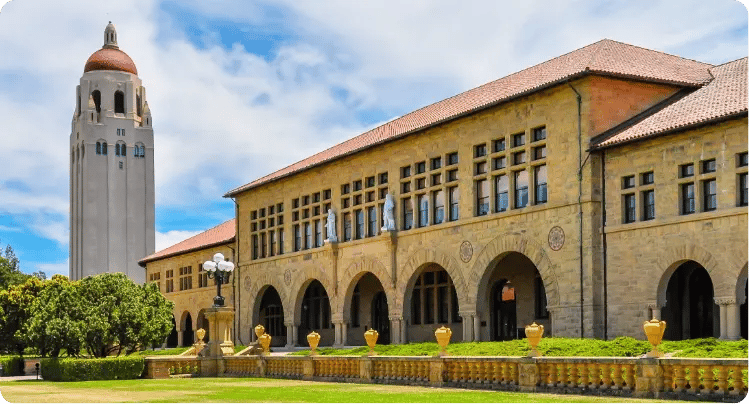 A photo of the Stanford University campus